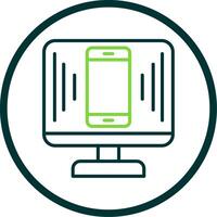 Responsive Design Line Circle Icon Design vector