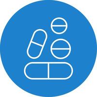 pastillas multi color circulo icono vector