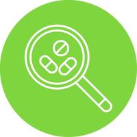 Search For Drugs Multi Color Circle Icon vector