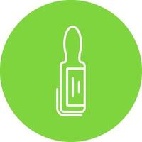 Ampoule Multi Color Circle Icon vector