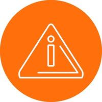 Alert Multi Color Circle Icon vector