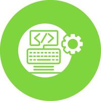 Web Development Multi Color Circle Icon vector