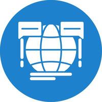 Global Forum Multi Color Circle Icon vector