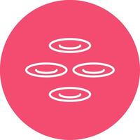 Cell Multi Color Circle Icon vector