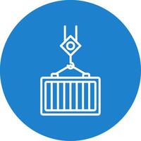 Container Multi Color Circle Icon vector
