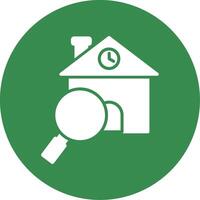 Find Home Multi Color Circle Icon vector