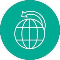 Worldwide Shipping Multi Color Circle Icon vector