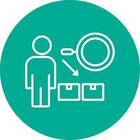 Product Supervision Multi Color Circle Icon vector