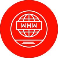 World Wide Multi Color Circle Icon vector