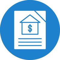 Mortgage Multi Color Circle Icon vector