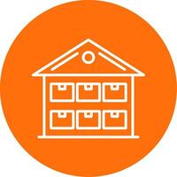 Storage Multi Color Circle Icon vector