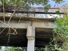 the bridge in the city of thailand photo