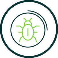 Viruses Storage Line Circle Icon Design vector