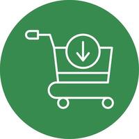 Add To Cart Multi Color Circle Icon vector