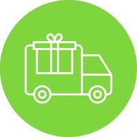 Delivery Truck Multi Color Circle Icon vector