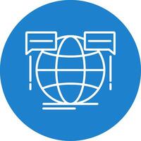 Global Forum Multi Color Circle Icon vector