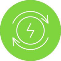 Electricity Multi Color Circle Icon vector