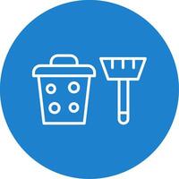 Cleaning Equipment Multi Color Circle Icon vector