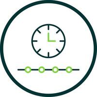 Free Time Line Circle Icon Design vector