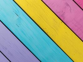 multicolored wooden background with rainbow colors photo