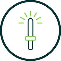 Light Stick Line Circle Icon Design vector