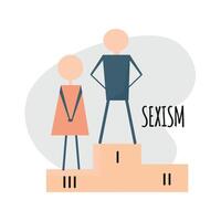 sexismo icono clipart avatar logotipo aislado ilustración vector