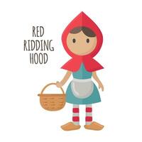 Little red ridding hood icon clipart avatar logotype isolated illustration vector