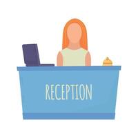 Reception desk icon clipart avatar logotype isolated illustration vector