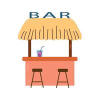 Tiki bar icon clipart avatar logotype isolated illustration vector