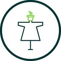 Scarecrow Line Circle Icon Design vector