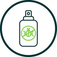 Insect Repellent Line Circle Icon Design vector