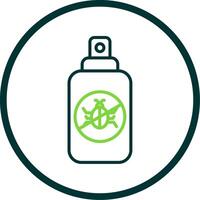 Insect Repellent Line Circle Icon Design vector