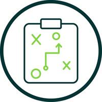 Planning Line Circle Icon Design vector