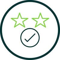 Rating Line Circle Icon Design vector