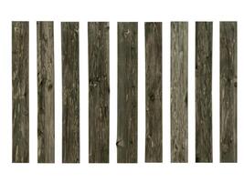 old wooden fence isolated on white. photo