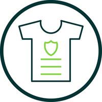 Shirt Line Circle Icon Design vector