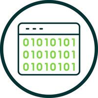 Website Codes Line Circle Icon Design vector