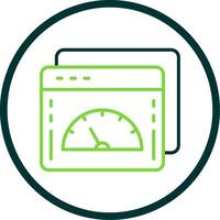 Web Optimization Line Circle Icon Design vector