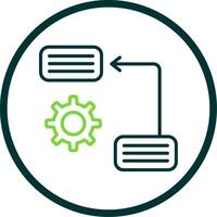 Prioritize Line Circle Icon Design vector