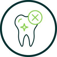 Rejected Line Circle Icon Design vector