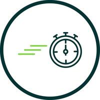 Timer Line Circle Icon Design vector