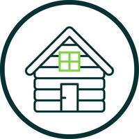 Store Line Circle Icon Design vector