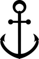 Stencil anchor clipart Sea symbol illustration vector