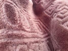 An Islamic texture abstract prayer mat fabric photo