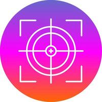 Scope Line Gradient Circle Icon vector