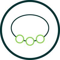 Bangle Line Circle Icon Design vector