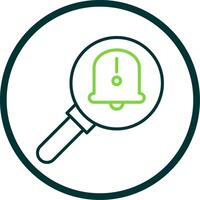 Fault Line Circle Icon Design vector