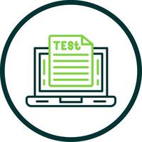 OnLine Circle Multi Circle Test Line Circle Icon Design vector