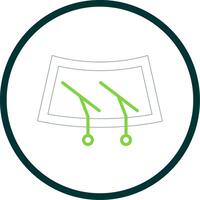 Windscreen Line Circle Icon Design vector