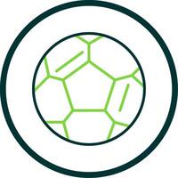 Football Line Circle Icon Design vector